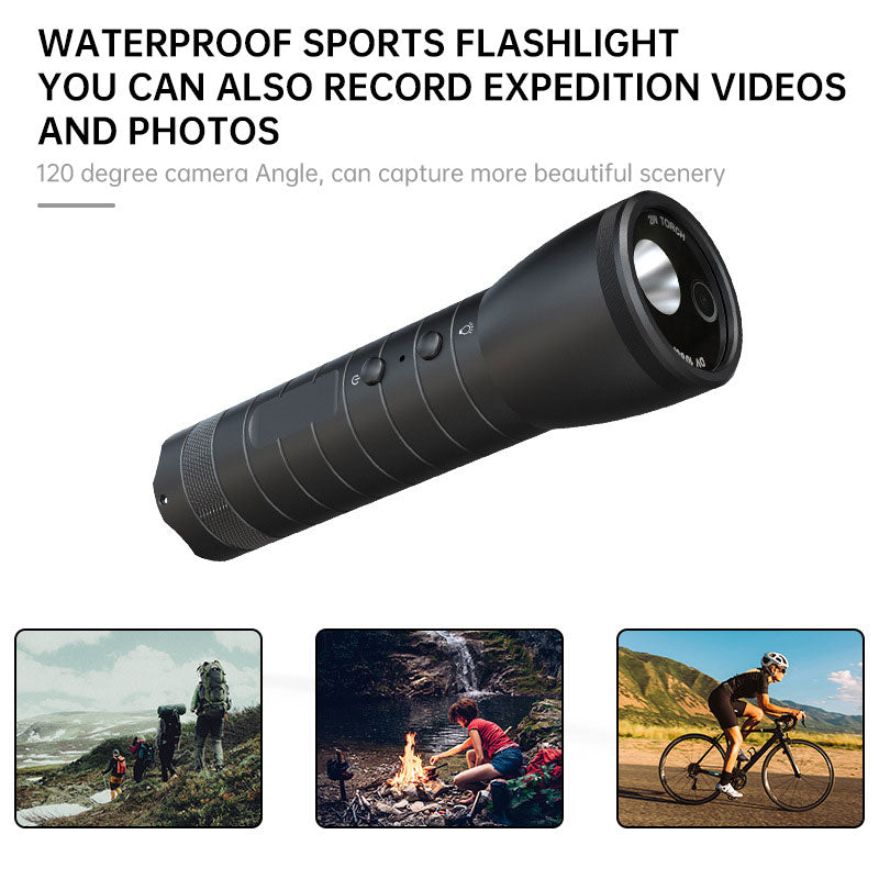 Outdoor HD Video Flashlight Camera
