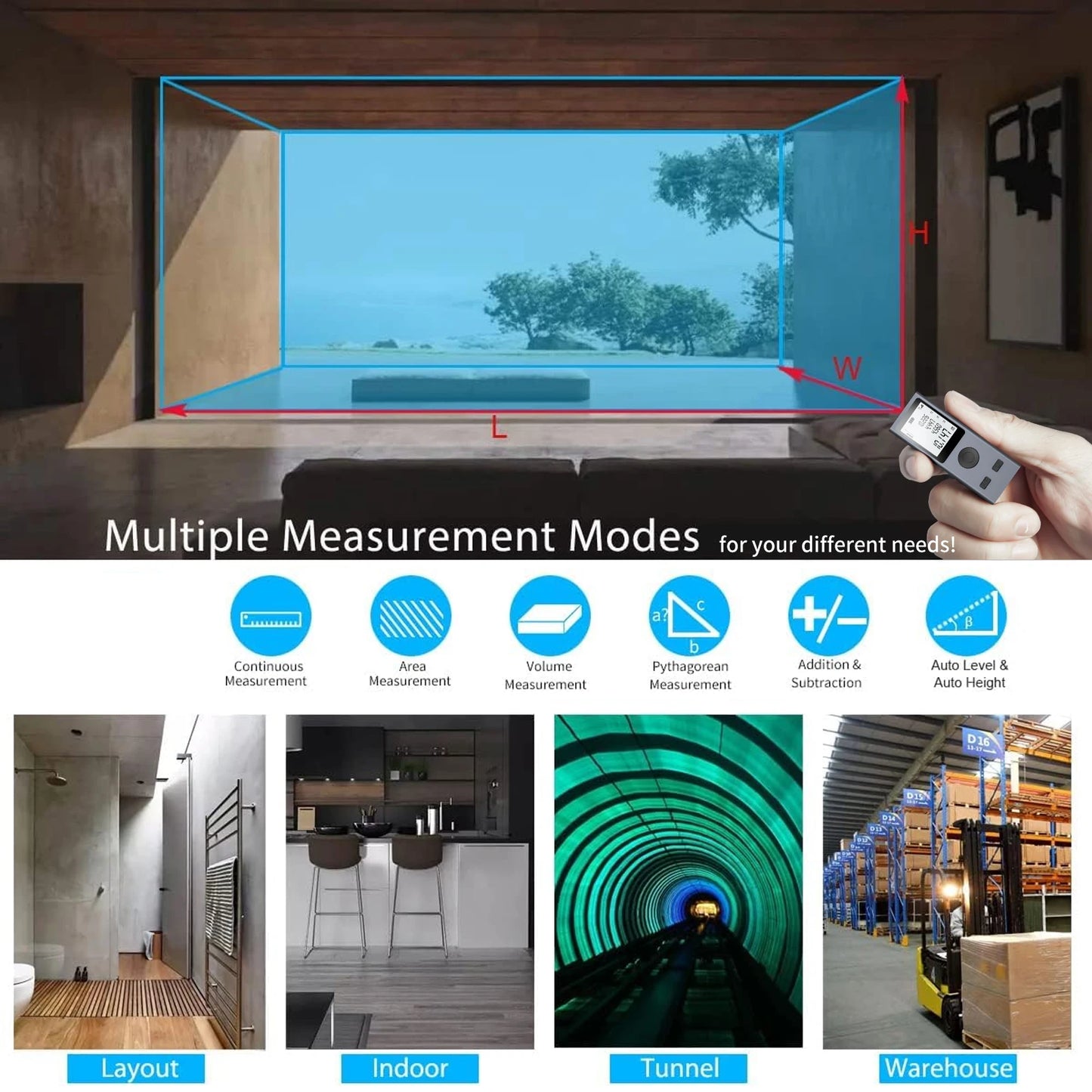 30M/50M Mini Smart Infrared Rangefinder