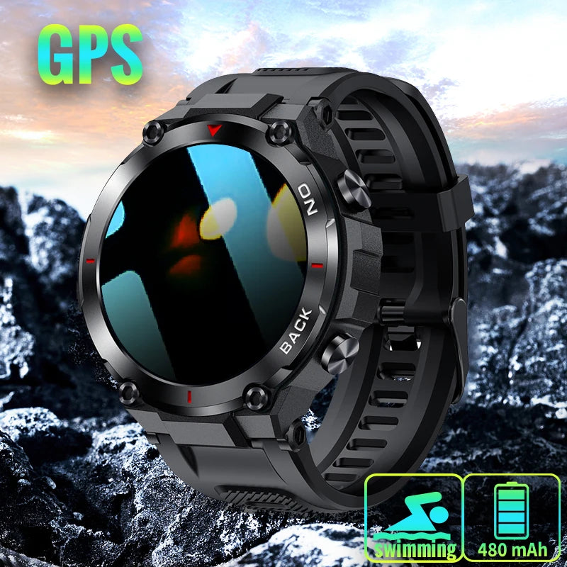 "2023 Tactical Military 5 ATM Smart Watch: The Ultimate Fitness Companion for Every Adventure"