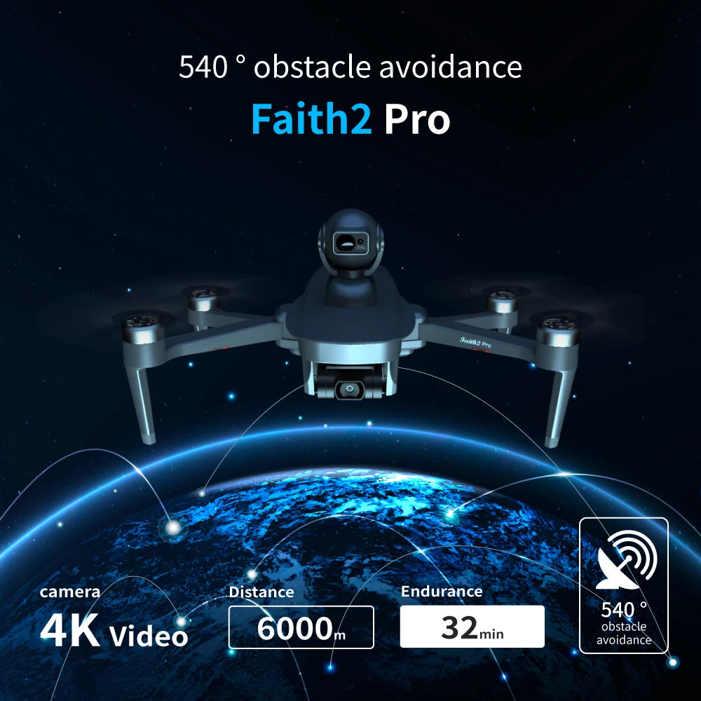 C-FLY Faith2 Pro Drone 4K Professional 3-Axis Gimbal 5G Wifi GPS FPV