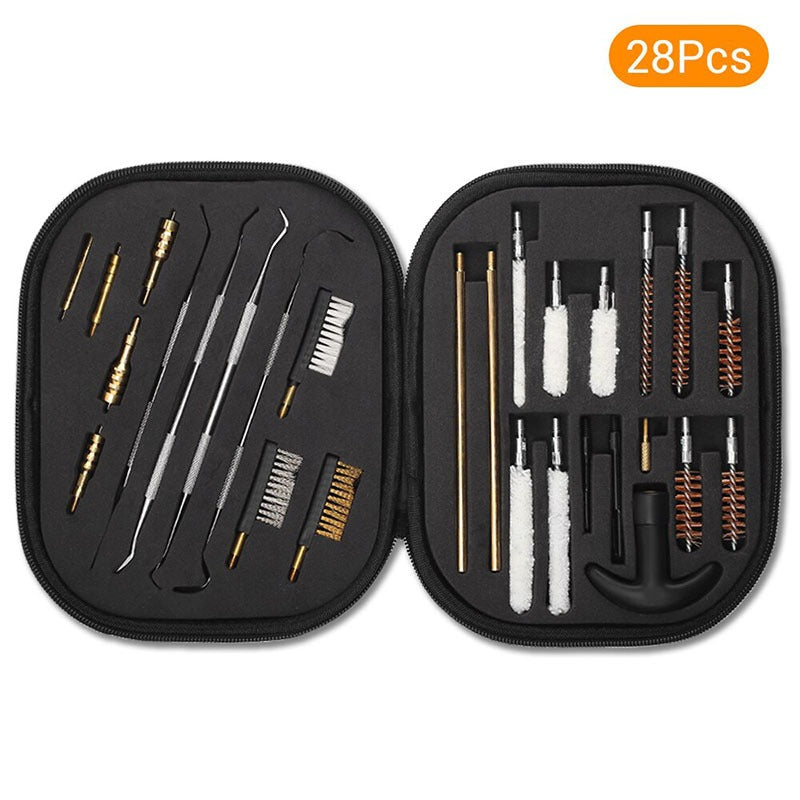 "29-Piece Premium Gun Brush Set: Ultimate Cleaning Kit for Tactical & Outdoor Firearms Maintenance"