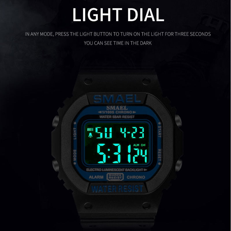 UNISEX LED Military Army Camouflage Wrist Watch For Every Day Wear