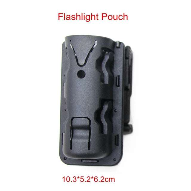 "Multifunctional MOLLE Baton Holster with 360 Degree Rotation for Tactical and Outdoor Use"