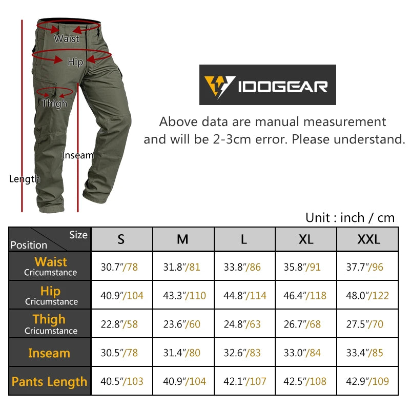 GL Tactical Pants Lightweight Combat Pants Slim Fit St 3204