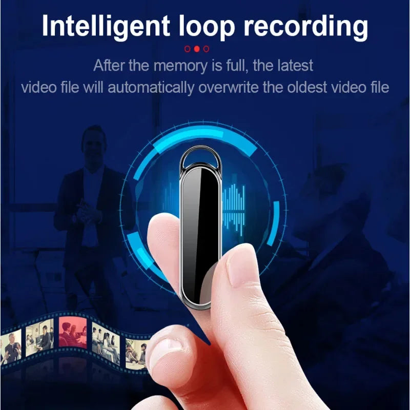 256GB Mini Digtal Recorder Camera Oculta Wide View Angle 1080P Small Nacklace Audio Video Voice DV Dictaphone 4-128GB Micro Cam
