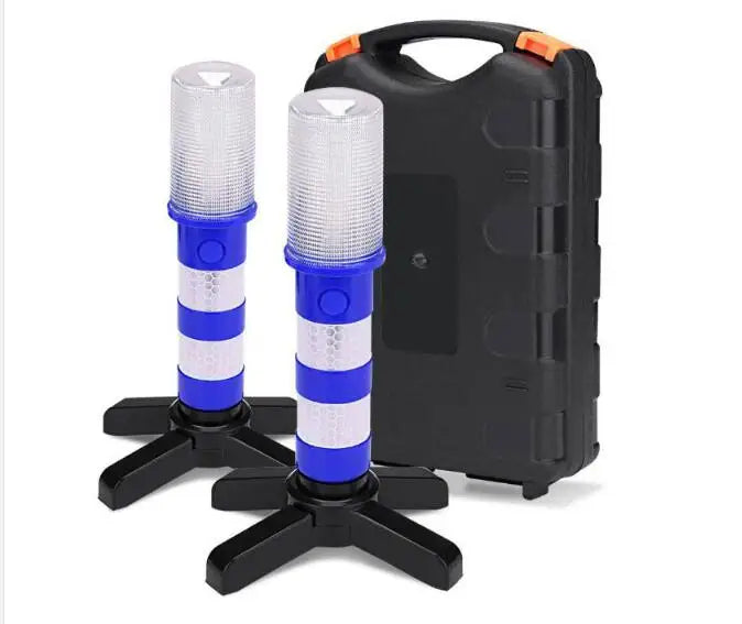 2pcs Warning Light Magnetic Flashlight Emergency Roadside Flares