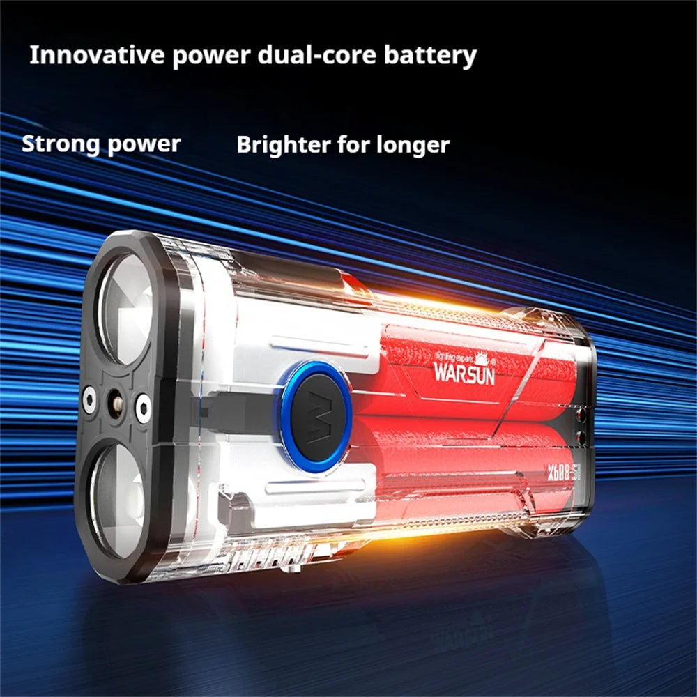 Warsun X608S Multi-functional Outdoor Ultra Bright Emergency Flashlight