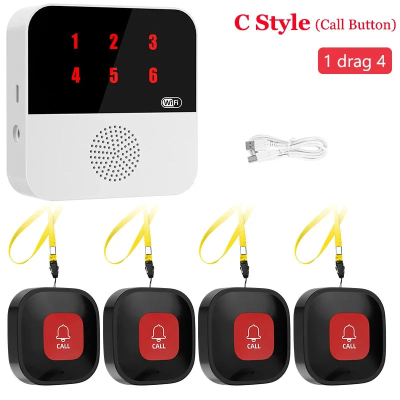 Tuya Smart WiFi Elderly Caregiver Pager SOS Call Button