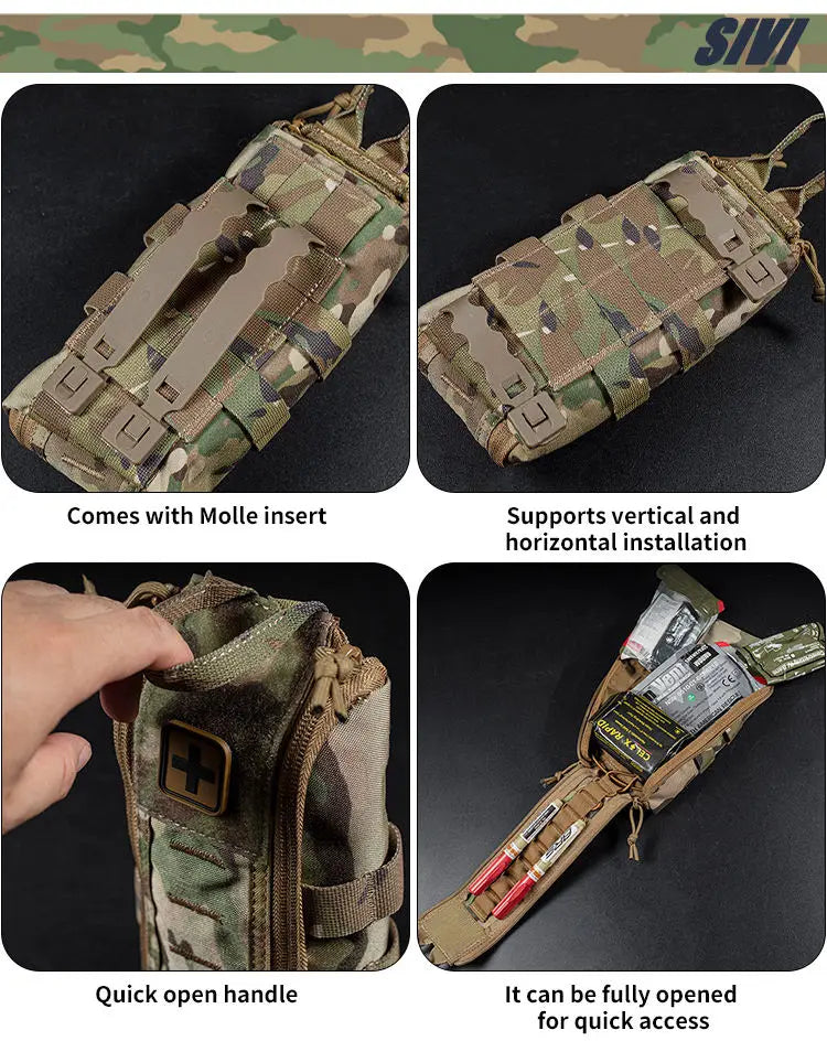Tactical First Aid Kits Molle Pouch Mini Waist Bag