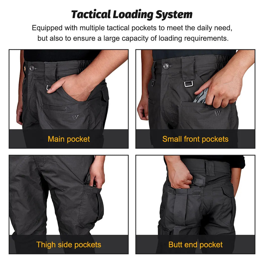 IDOGEAR BSR Men's Flex Tactical Pant Lightweight Stretch Work Cargo Pants EDC Casual Trouser Outdoor Sport Hiking Pant 3213