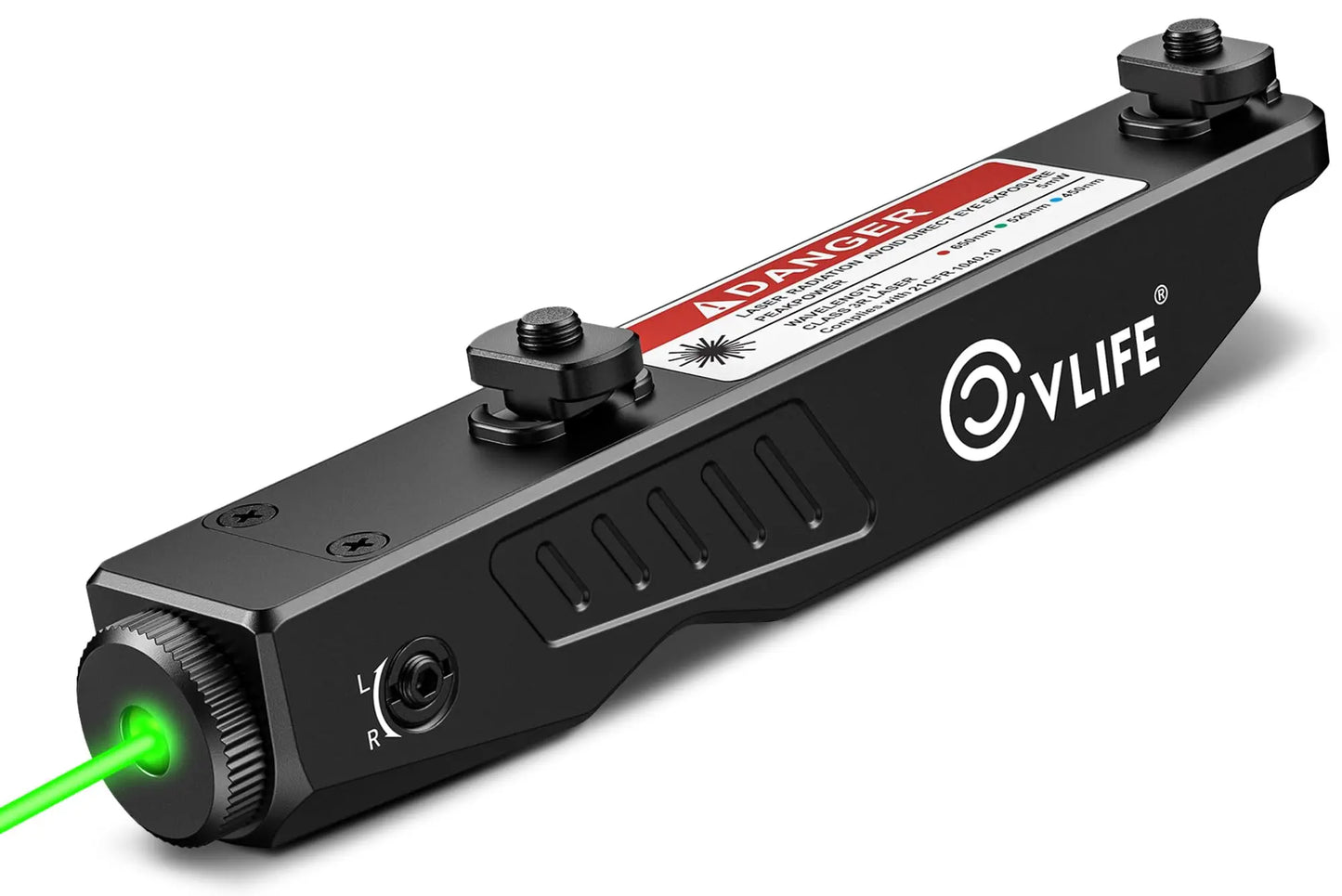 CVLIFE Tactical Green Laser Sight Rifle Compact Low Profile Sights Compatible with M-Lok Picatinny Rail Rechargeable Strobe Mode