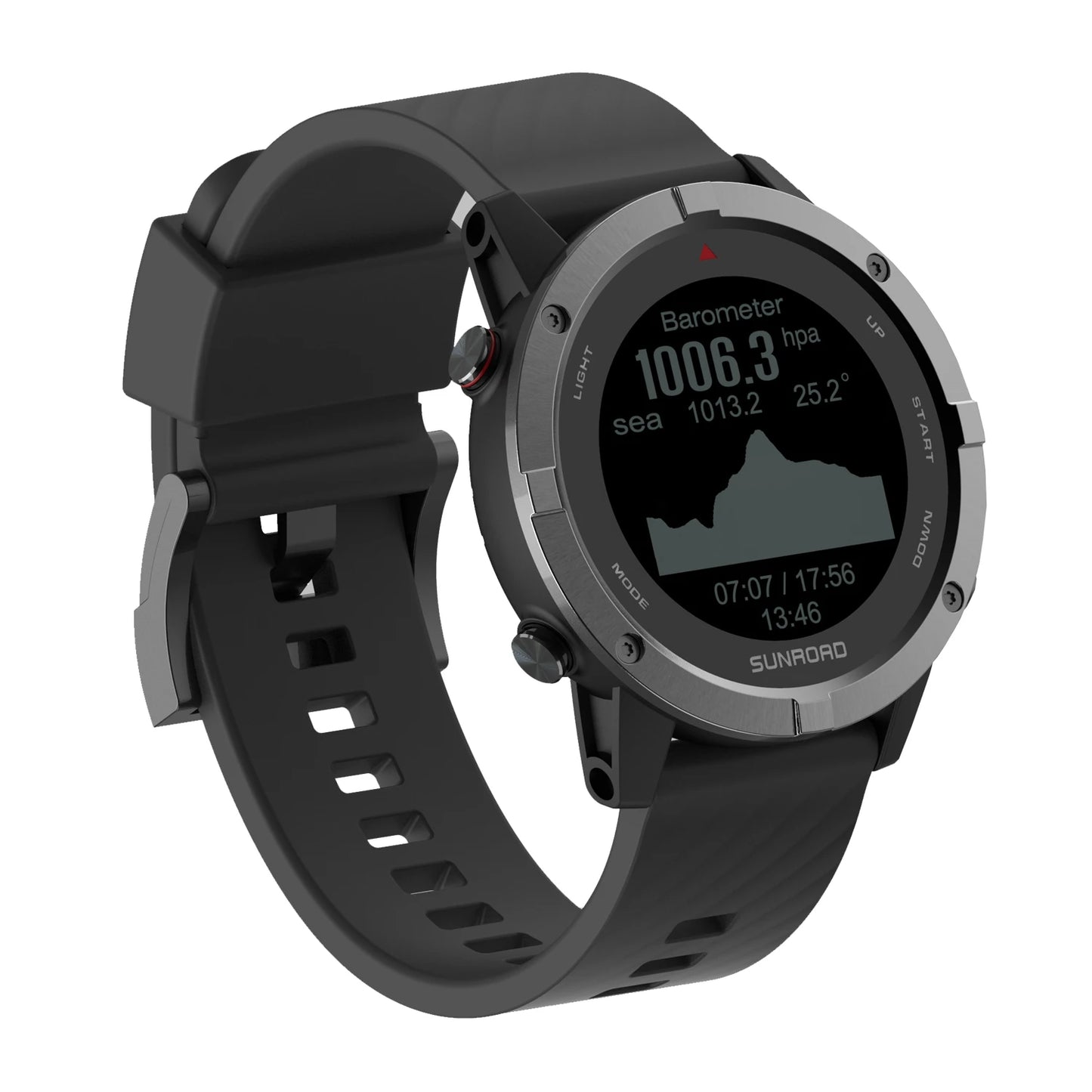 SUNROAD New Men Digital Watch GPS Tracker Outdoor Sports Watch Fitness Tracker Wristwatch Waterproof Hombre Clock