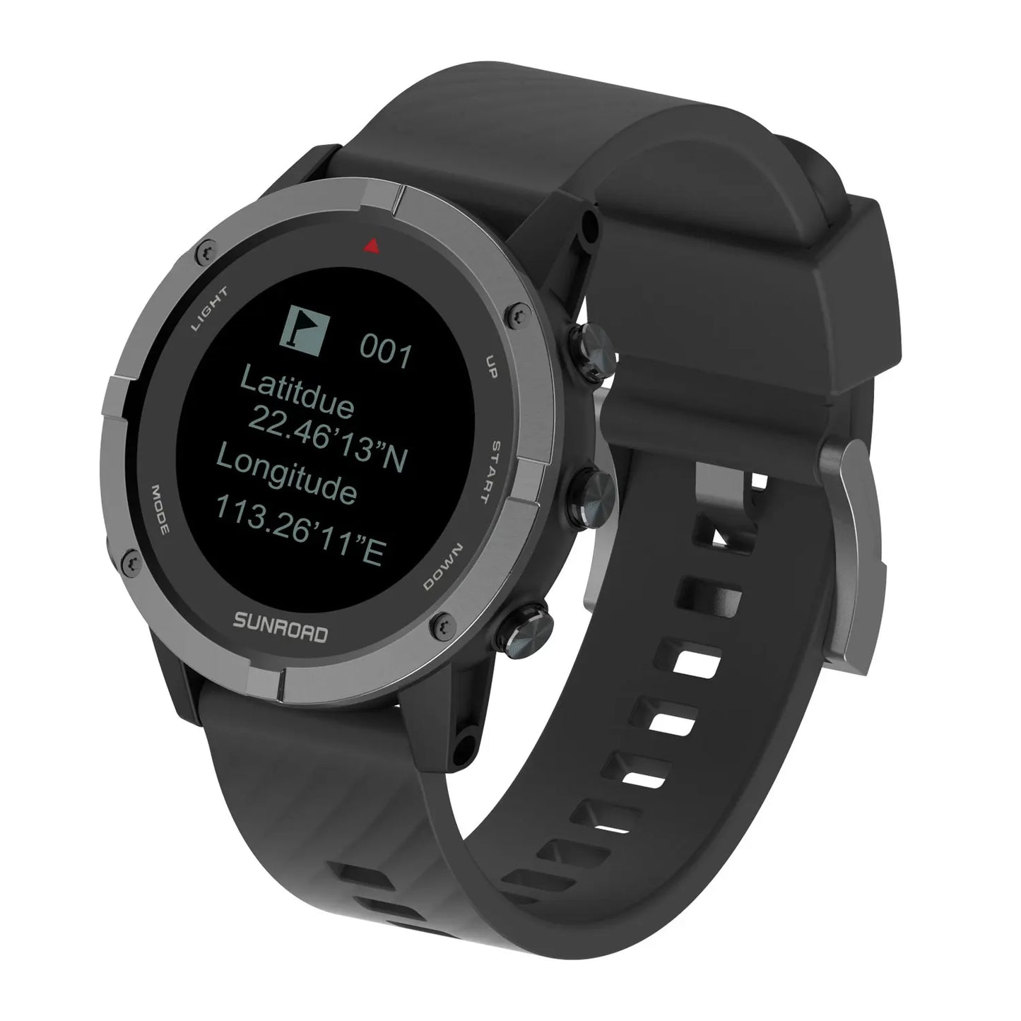 SUNROAD New Men Digital Watch GPS Tracker Outdoor Sports Watch Fitness Tracker Wristwatch Waterproof Hombre Clock
