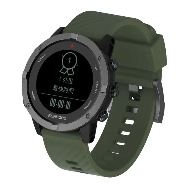 SUNROAD Men's Sports Watch: GPS Positioning, Multi-Sport Data Analysis, Waterproof, Mobile Sync