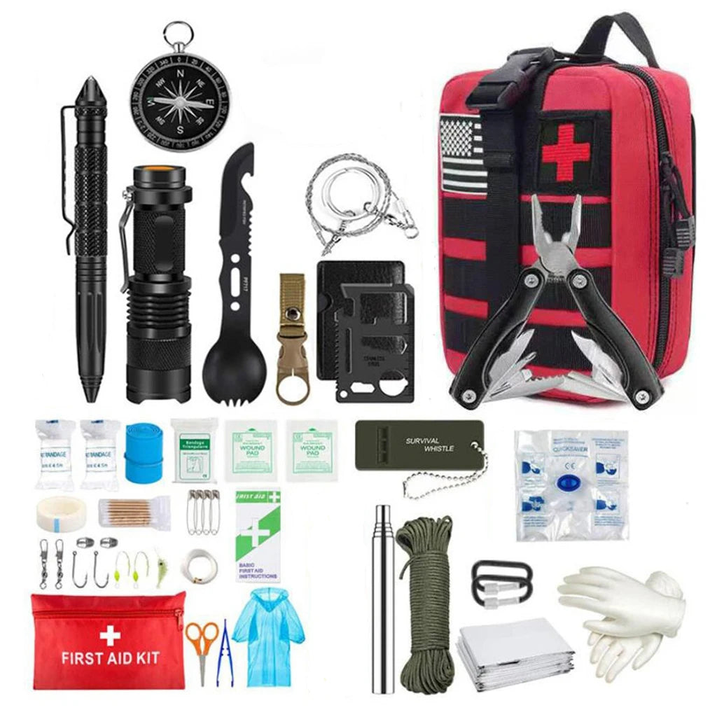 Survival First Aid Kit Survival Full Set Molle Emergency Kit