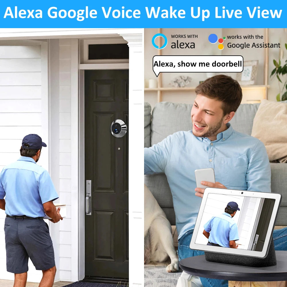 Tuya Smart 3MP 140° Wide View Angle Doorbell