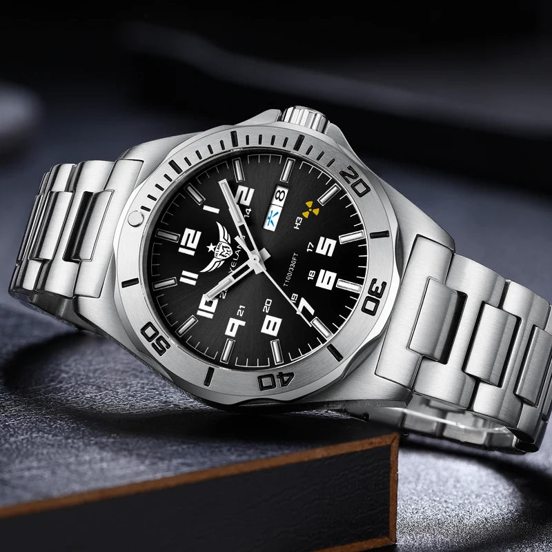 V1019 Brand 44MM Men Watch NH36 100M PROFESSIONAL Deep Diving Automatic Watch Sapphire Lens