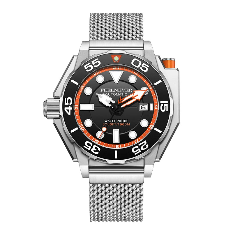 FeelNever New Top brand Men Luxury Watch 1000m