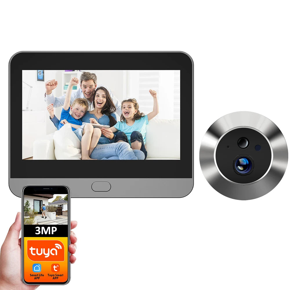 Tuya Smart 3MP 140° Wide View Angle Doorbell