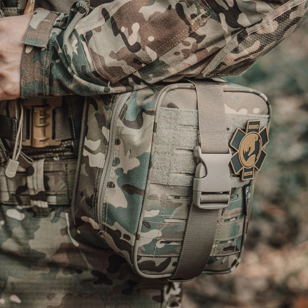 RHINO RESCUE-SE IFAK Trauma First Aid Kit,Tactical Medical Pouch for Car Home Travel Hiking and Camping,Emergency Survival