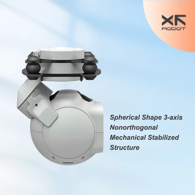 XF-D-80AI Multi-Object Detection & Tracking Zoom & Wide Dual-view Laser Lighting AI Camera Hybrid Zoom Drone 3-Axis Pod