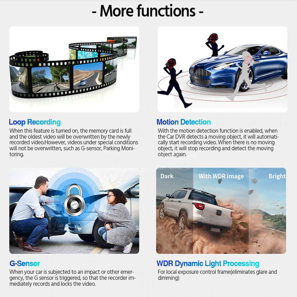 "Drive Safely and Securely with Our FHD Car DVR Dash Cam!"