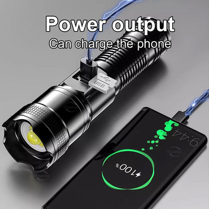 100000 Lumens Super Bright Long Range LED Flashlight
