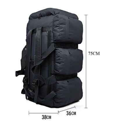 "ExpeditionMax 100L: The Ultimate Army Backpack for Outdoor Adventures and Travel"