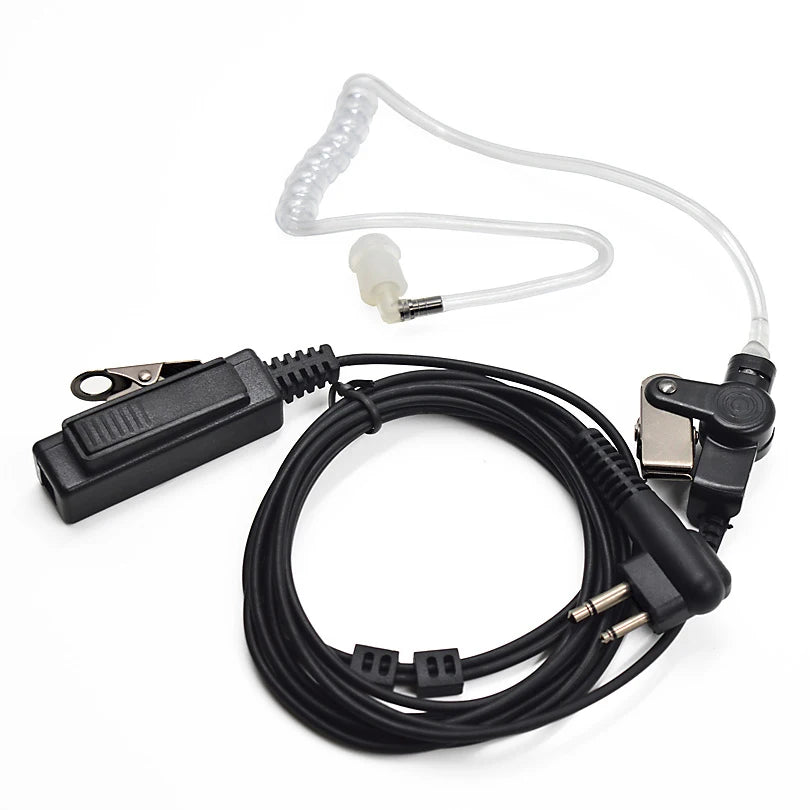 10pcs 2 Pin Wire Surveillance Earpiece Headset Air Tube Acoustic Mic PTT For Motorola Two Way Radio Walkie Talkie Accessories