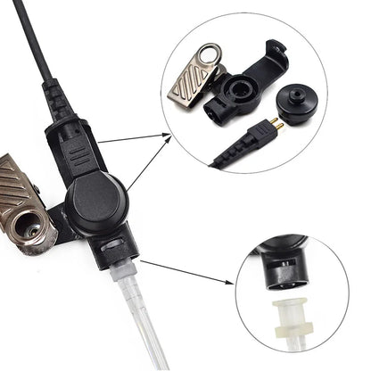 10pcs 2 Pin Wire Surveillance Earpiece Headset Air Tube Acoustic Mic PTT For Motorola Two Way Radio Walkie Talkie Accessories