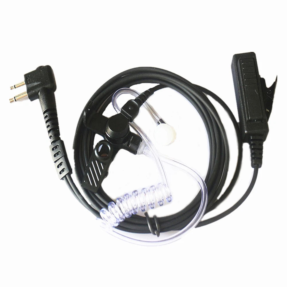 10pcs 2 Pin Wire Surveillance Earpiece Headset Air Tube Acoustic Mic PTT For Motorola Two Way Radio Walkie Talkie Accessories