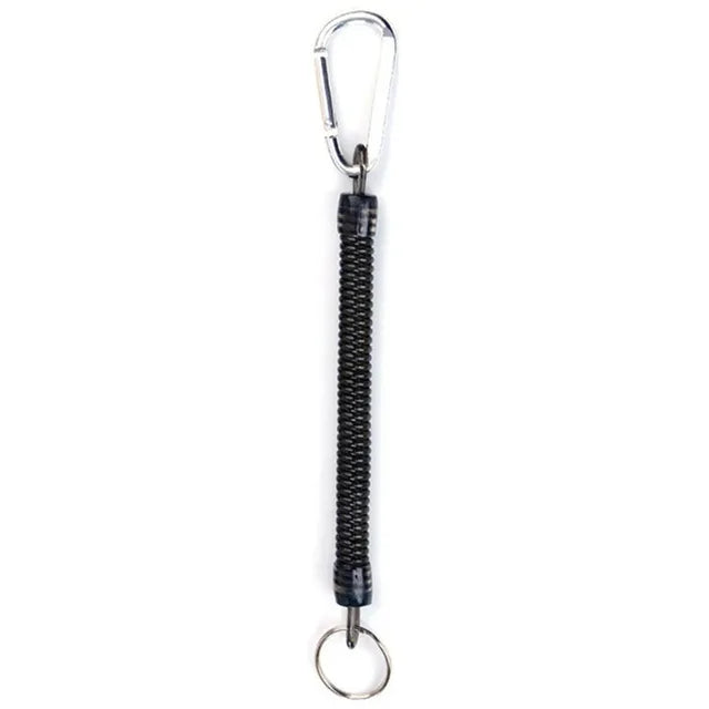 "Secure Explorer: Tactical Lanyard Spring Rope - The Ultimate Outdoor Companion"