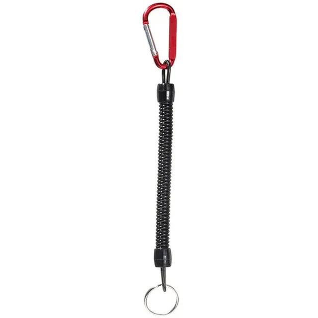 "Secure Explorer: Tactical Lanyard Spring Rope - The Ultimate Outdoor Companion"