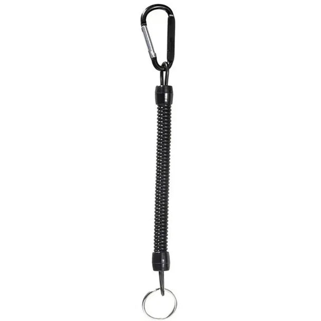 "Secure Explorer: Tactical Lanyard Spring Rope - The Ultimate Outdoor Companion"