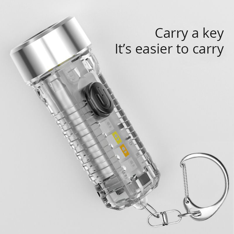 Mini Luminous Multi-Function Red And Blue Flashlight