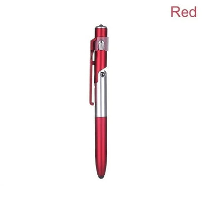 TacPen-4 In 1 Multifunction Ballpoint Pen with LED Light Fold Phone Holder Night Reading Light