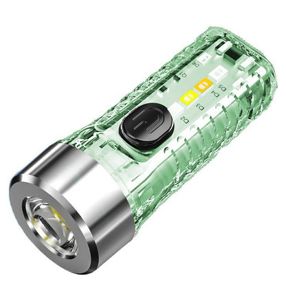 Mini Luminous Multi-Function Red And Blue Flashlight