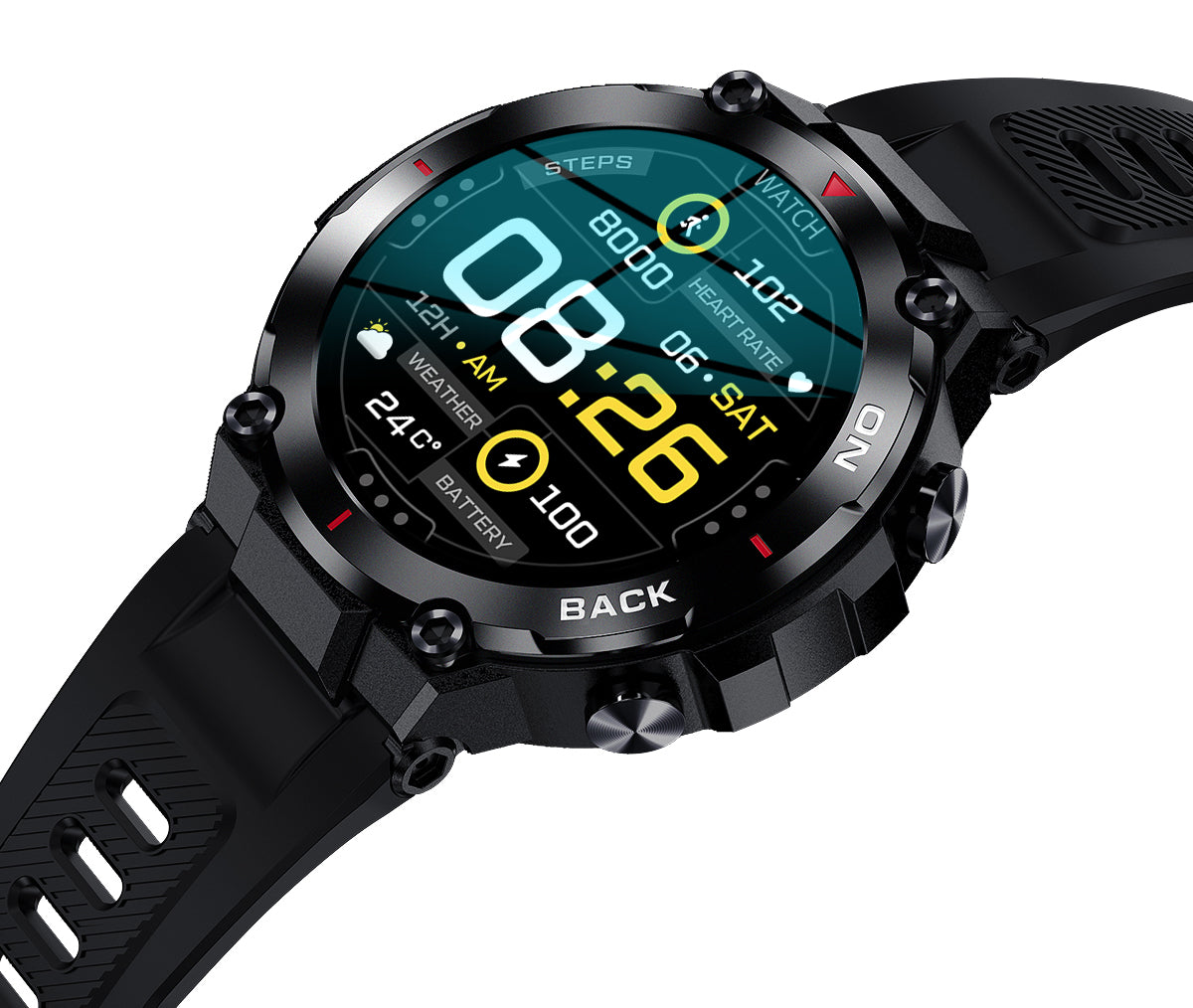 "Stay Ahead with K37 Smart Watch: GPS, Health Tracking & Female Cycle Reminder"