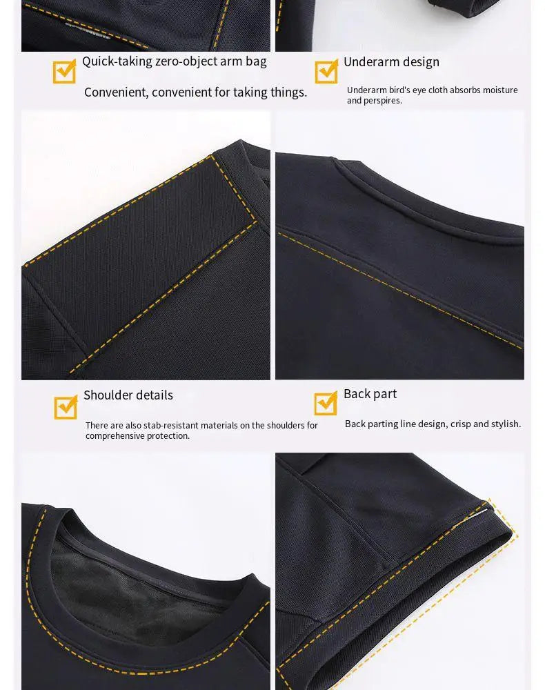 "Xions' Guard Pro: Ultimate All-Seasons Stab-Resistant Tactical T-Shirt"
