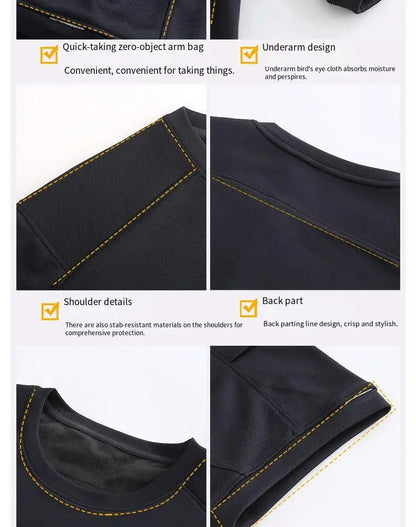 "Xions' Guard Pro: Ultimate All-Seasons Stab-Resistant Tactical T-Shirt"