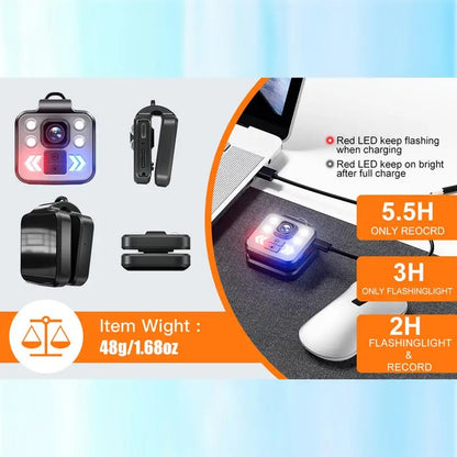 Body Camera DVR Flashlight