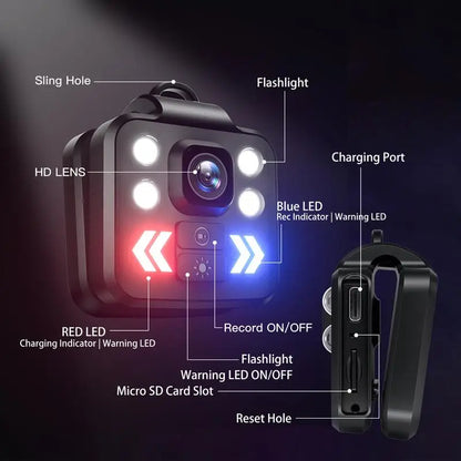 Body Camera DVR Flashlight