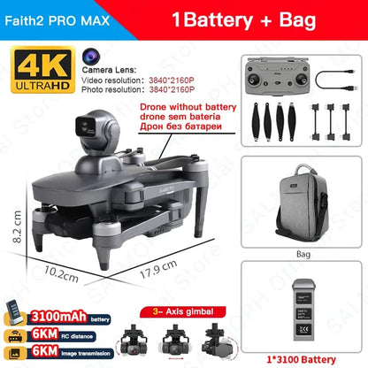 C-FLY Faith2 Pro Drone 4K Professional 3-Axis Gimbal 5G Wifi GPS FPV