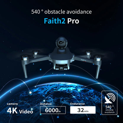 C-FLY Faith2 Pro Drone 4K Professional 3-Axis Gimbal 5G Wifi GPS FPV