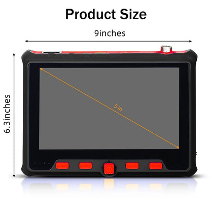 CCTV Tester 4-In-1 Portable Camera Tester 8MP AHD/ TVI/ CVI/CVBS Analog Tester 4.3-Inch LCD Moniter Analog Video Test