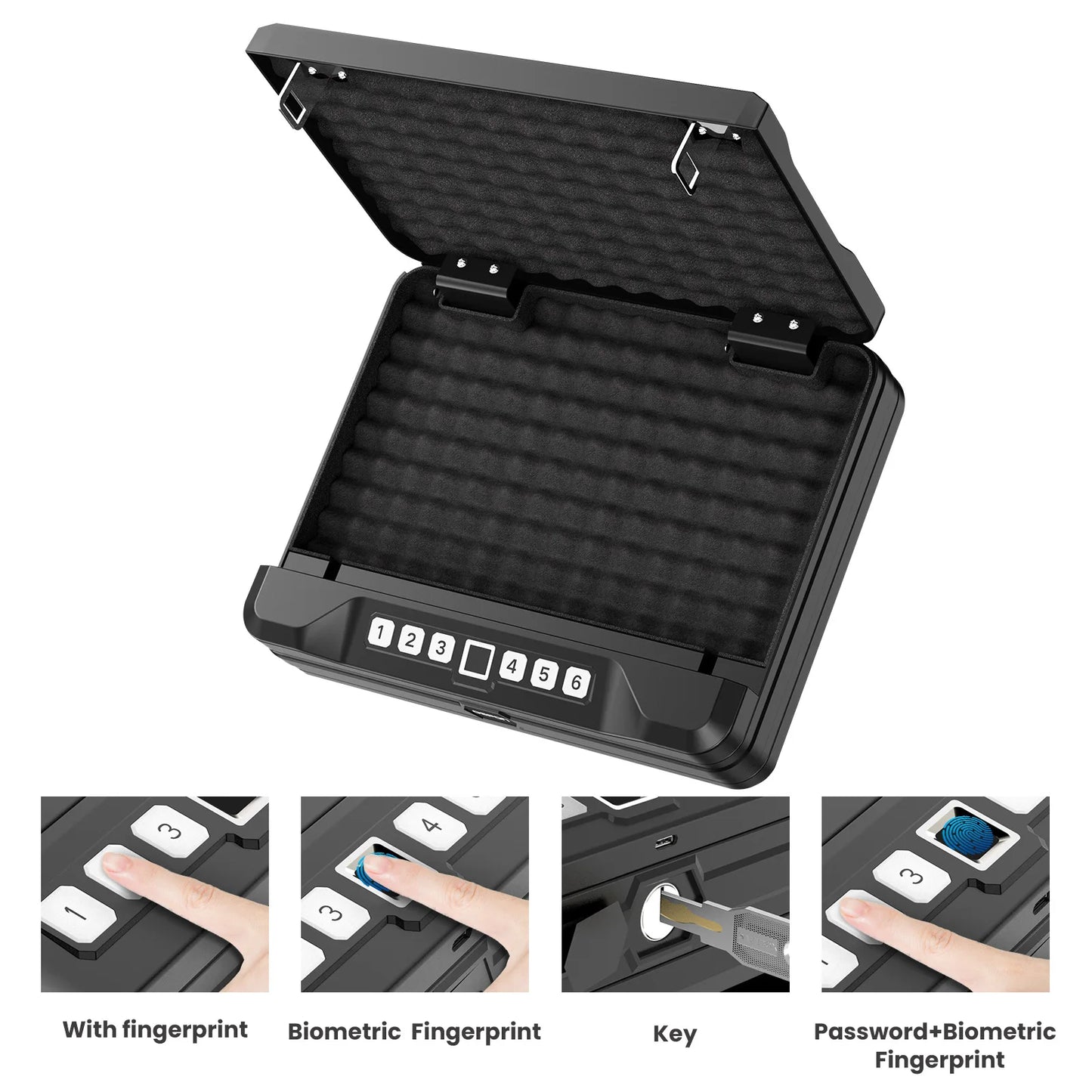 Portable Firearms Safe Box.