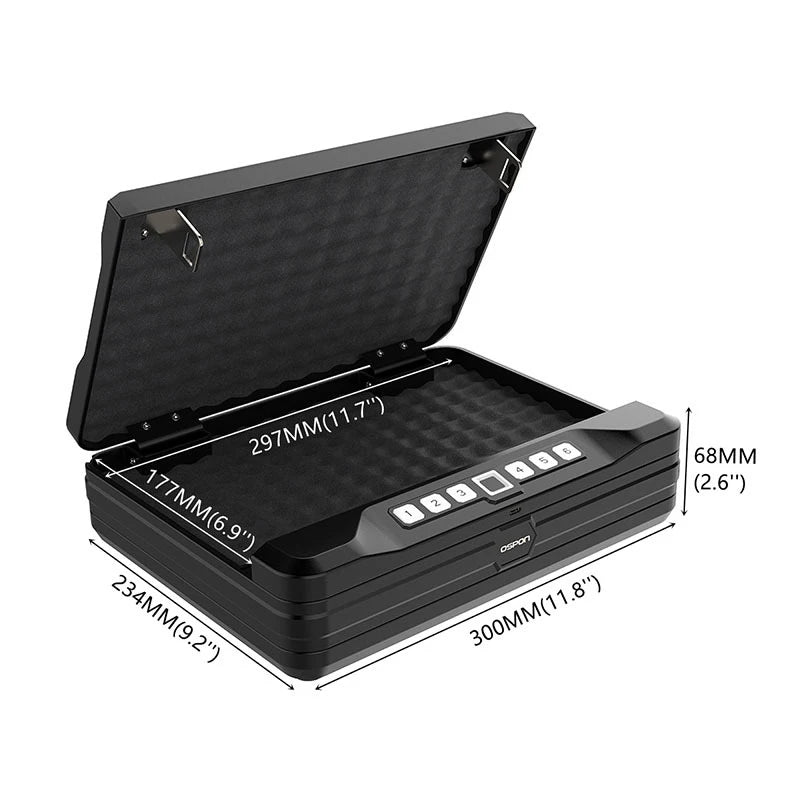 Portable Firearms Safe Box.