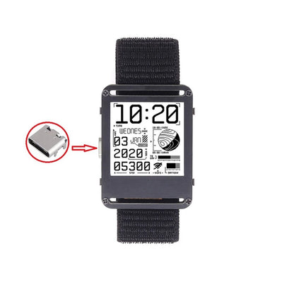 ESP32 Smart Watch E-Paper Watch Black PCB+Electronic Components WATCHY E-INK WATCH BASED On ESP32 Type-C Port