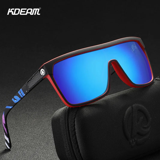 Experience Ultimate Comfort & Style with KDEAM One-Piece Polarized Sunglasses for Men & Women