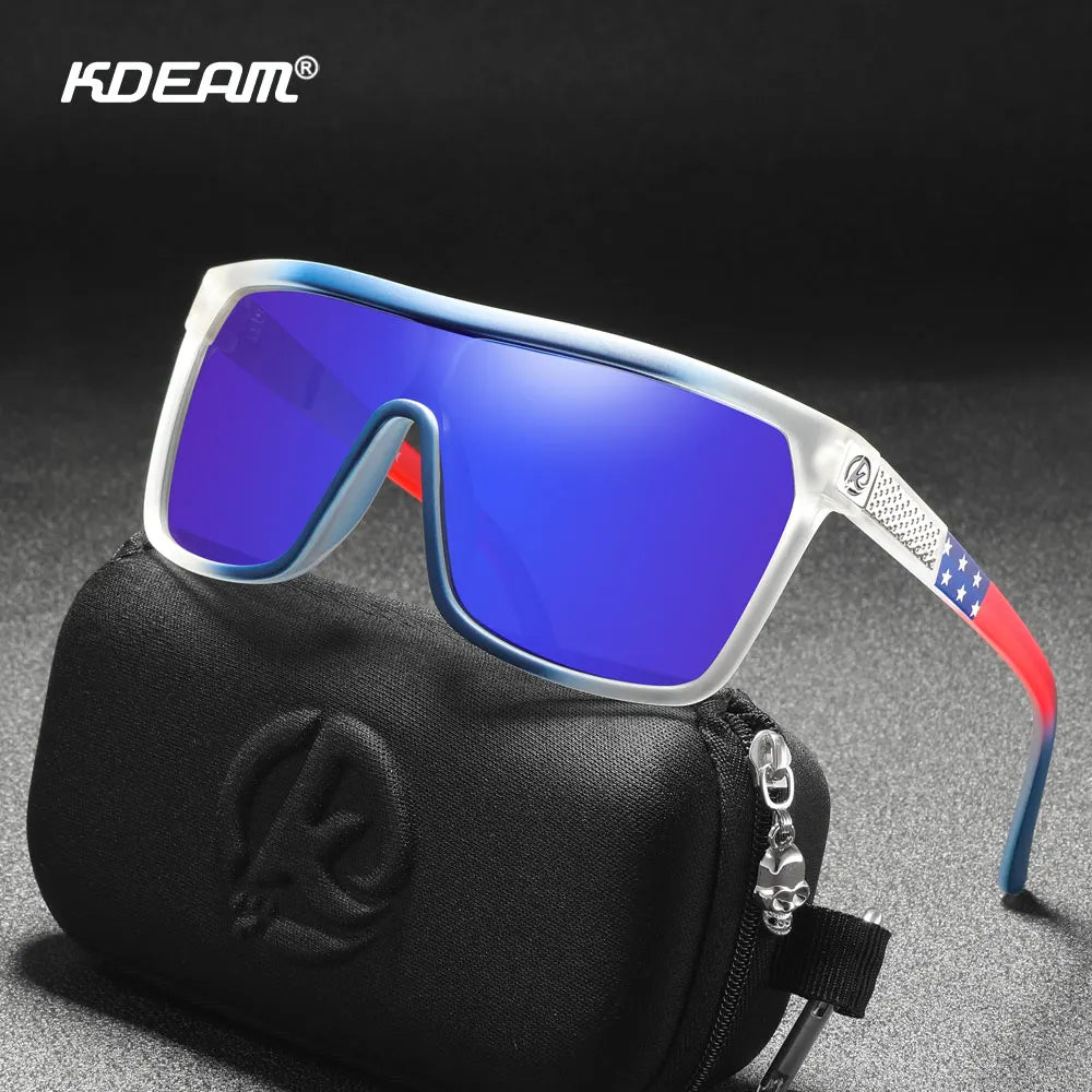 Experience Ultimate Comfort & Style with KDEAM One-Piece Polarized Sunglasses for Men & Women